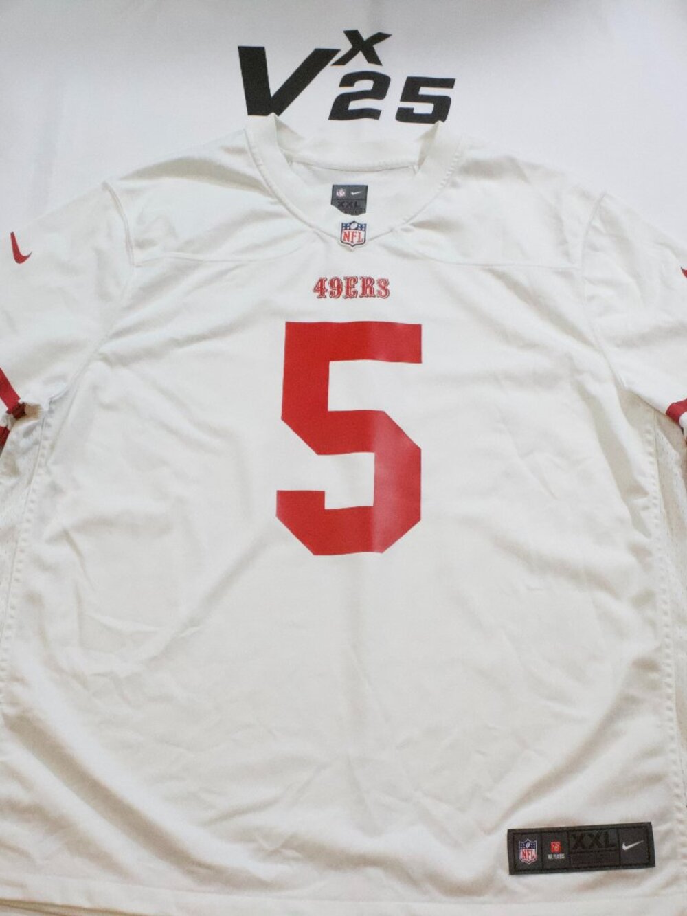 NEW Men's NFL Nike Mike Evans 49ers White Away Jersey Size XXL